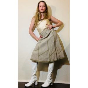 Vintage leather skirt